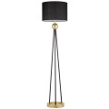Elegancka lampa podłogowa czarno-złota Belforte