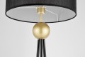 Elegancka lampa podłogowa czarno-złota Belforte