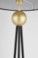 Elegancka lampa podłogowa czarno-złota Belforte