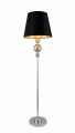 Klasyczna lampa podłogowa czarna Muraneo