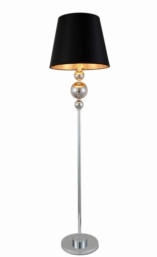 Klasyczna lampa podłogowa czarna Muraneo