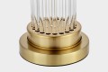 Biało-mosiężna lampa stołowa La Botte Glamour