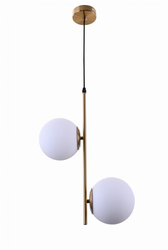 Nowoczesna lampa wisząca białe klosze Filari D15