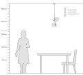 Nowoczesna lampa wisząca białe klosze Bienari D15