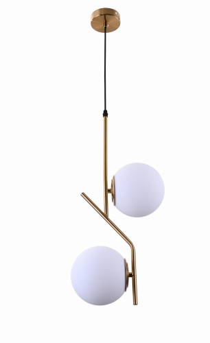 Nowoczesna lampa wisząca białe klosze Bienari D15
