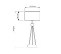 Elegancka lampa nocna biała Belforte