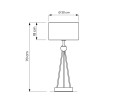 Elegancka lampa nocna czarna Belforte
