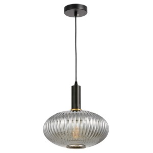 Lampa wisząca ze szkła dymionego Flori