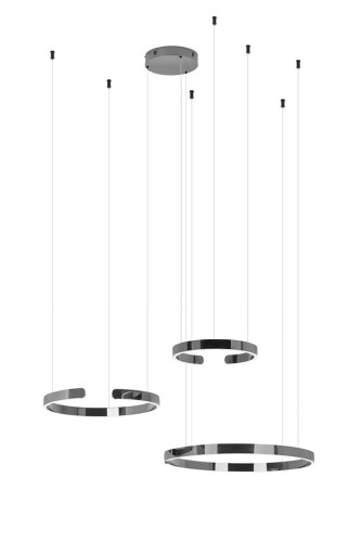 Potrójna lampa wisząca VISTA Triple chrom