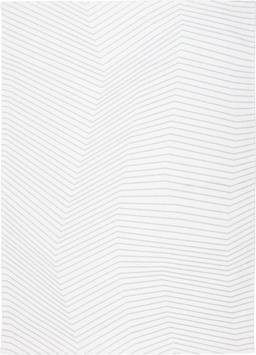 Biały dywan geometryczny w szare linie SAN ANDREAS WHITE GREY 9172