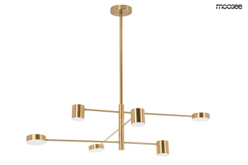 Regulowana lampa wisząca Piazetta złota