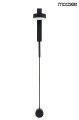 Czarna lampa ścienna Clarid Black Moosee