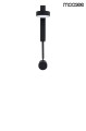 Czarna lampa ścienna Clarid Black Moosee