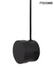Czarna lampa ścienna Clarid Black Moosee