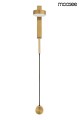 Złota lampa ścienna Clarid Gold Moosee
