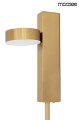 Złota lampa ścienna Clarid Gold Moosee