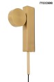 Złota lampa ścienna Clarid Gold Moosee
