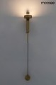 Złota lampa ścienna Clarid Gold Moosee