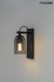 Czarna lampa ścienna Radon