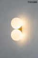 Lampa ścienna BOLL TWIN złota Moosee