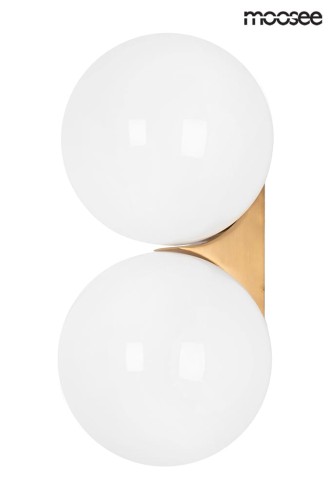Lampa ścienna BOLL TWIN złota Moosee