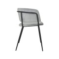 Krzesło Evia szare czarne nogi