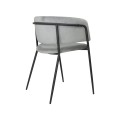 Krzesło Evia szare czarne nogi