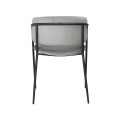 Krzesło Evia szare czarne nogi