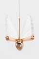 Lampa wisząca Butterfly Disc 5 różowe złoto