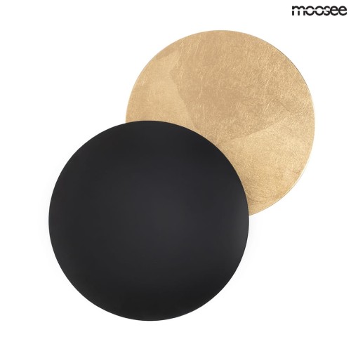 Lampa ścienna Eclise czarno złota