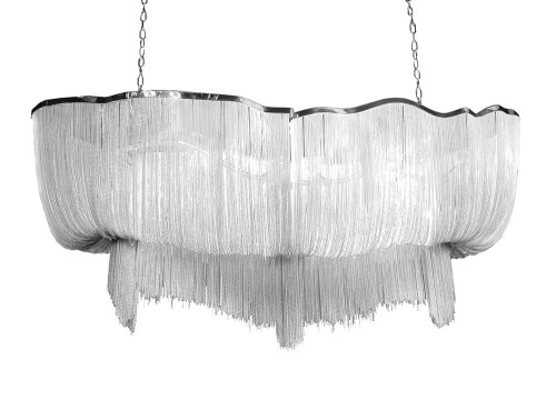 Lampa wisząca ATLANTA LONG - aluminium, stal 