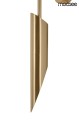 Złota lampa ścienna Locca