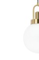 Lampa wisząca Nipp biała kula złoto