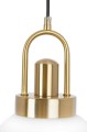 Lampa wisząca Nipp biała kula złoto