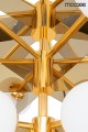 Nowoczesny złoty żyrandol Solei