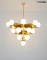 Nowoczesny złoty żyrandol Solei