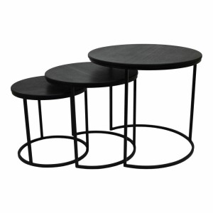 Zestaw 3 minimalistycznych stolików kawowych Costa Trio