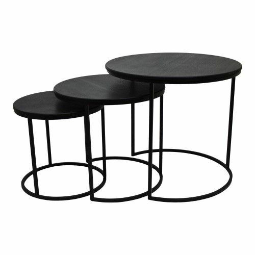 Zestaw 3 minimalistycznych stolików kawowych Costa Trio