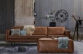 Koniakowa skórzana sofa Rodeo 3-osobowa Be Pure