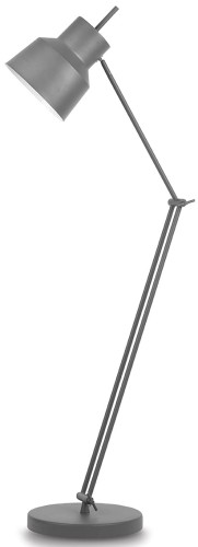 Regulowana lampa podłogowa Belfast szary mat Romi
