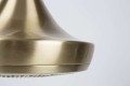 Nowoczesna złota lampa wisząca Gringo Brass Zuiver