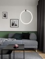 Minimalistyczna lampa okrąg świetlny Colon
