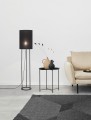 Minimalistyczna czarna lampa podłogowa SAHUAYO