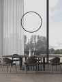 Nowoczesna lampa pionowy ring czarna Autlan L