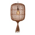 Rattanowa lampa boho Garve naturalna