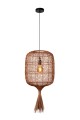 Rattanowa lampa boho Garve naturalna