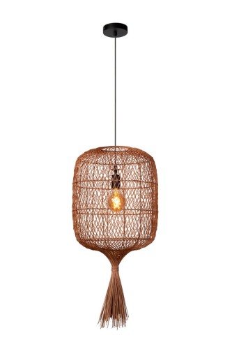 Rattanowa lampa boho Garve naturalna