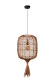 Rattanowa lampa boho Garve naturalna