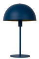 Matowa lampa biurkowa Siemon cyjanowa