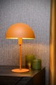 Matowa lampa biurkowa Siemon musztardowa